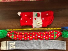 Small Dogs Winter outfits for Chihuahua / Yorkie - two scarfs and jumper 