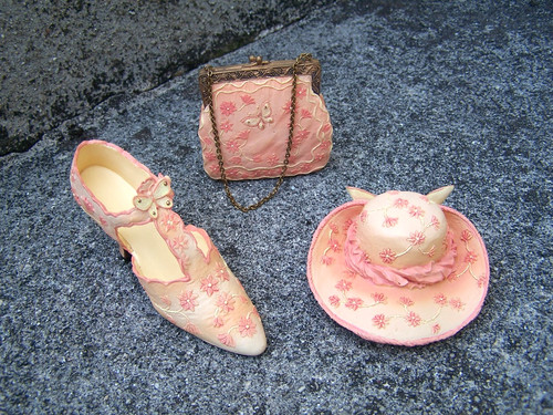 Minature peach shoe hat - minature, and