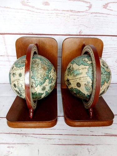 Vintage pair spinning globe - spinning,