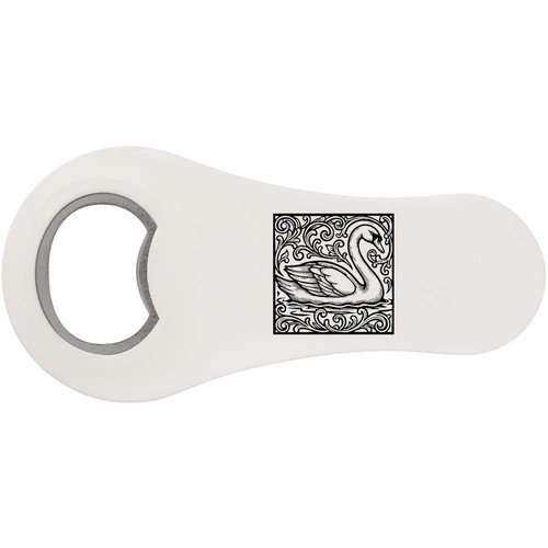 Ornate swan motif bottle - swan,