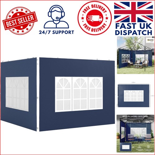 Stylish blue gazebo side - stylish,