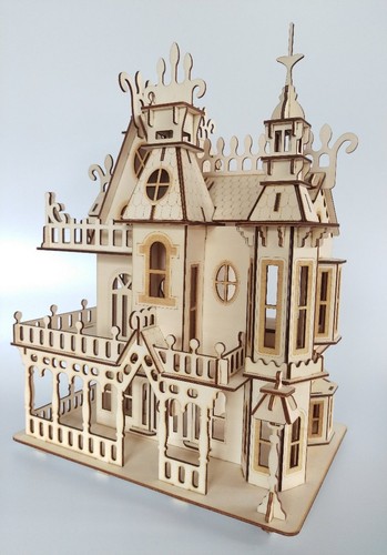 Wooden dolls house - house, victorian