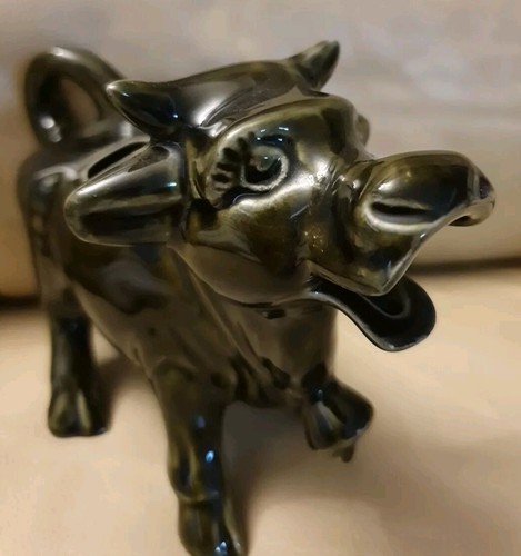 Vintage arthur wood green cow - vintage,