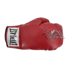 Evander Holyfield Autographed Everlast Red Boxing Glove - BAS (Right)