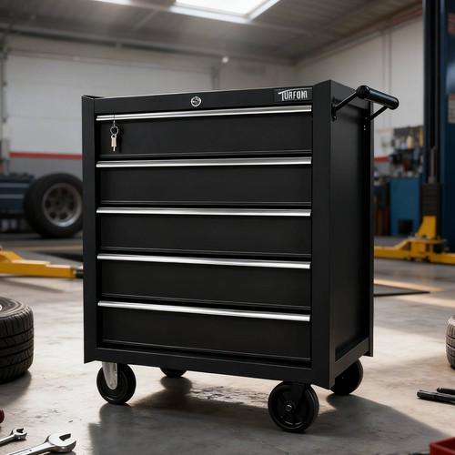 Drawer red tool chest metal - 5-drawer,