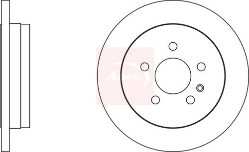 Brake disc rear - rear, outer