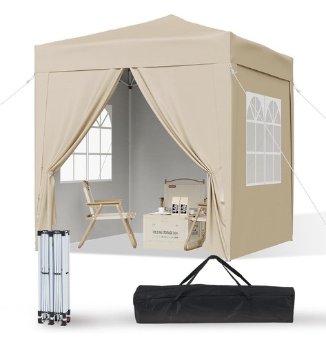 Pop gazebo with sides - up,