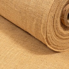 Hessian fabric woven - hessian, natural