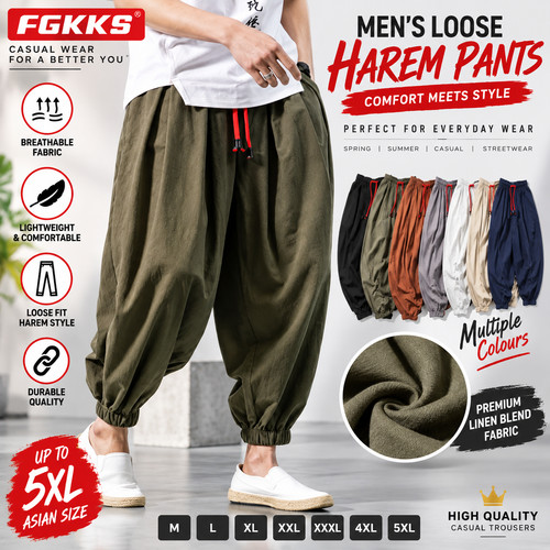 New fgkks mens loose harem - ✅,