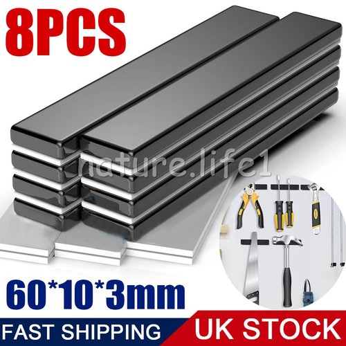8pcs strong magnets 60x10x3mm - strong,