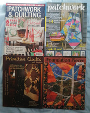 4 x Quilting & Patchwork Books/magazines Lot inc. Christmas Autumn etc