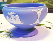 Wedgwood Blue Jasperware Comport Stand 7 cm