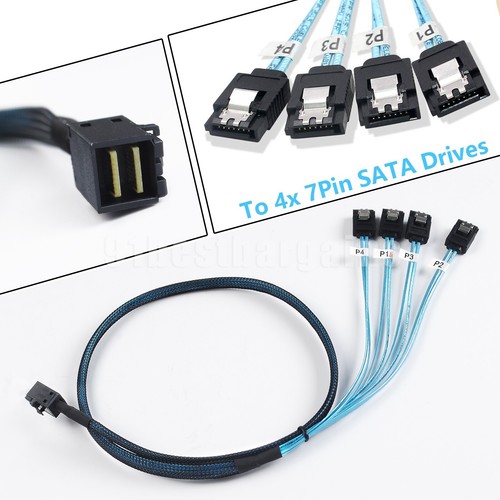 Reverse breakout cable sata - breakout, 4x