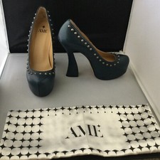 Leather Studded Shoes Royal