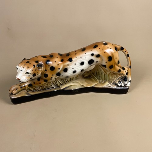 Vintage ceramic leopard - vintage,