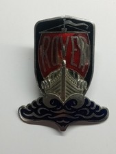 Vintage Rover Car Grill Car Badge Viking Ship Used Condition