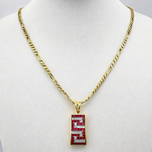 14ct gold diamond ruby - gold,