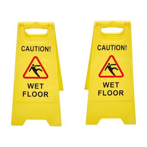 2pcs caution wet - caution, floor