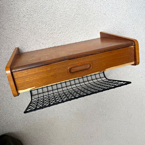 Floating bedside table - , wooden