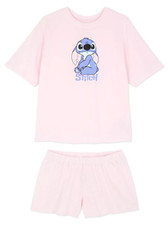 Ladies Pyjamas DISNEY STITCH Woman 6 to 24 T-Shirt Shorts PJs Nightwear Primark