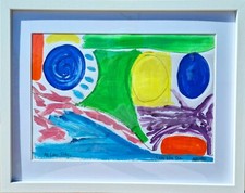 ABSTRACT SEASCAPE SIGNED