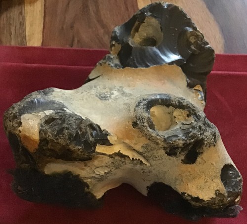 Large flint rock - flint, stone