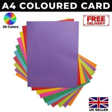 A4 Coloured Card 25 or 50