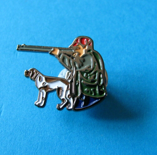 New hunter dog pin badge - &,