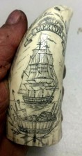SCRIMSHAW SPERM WHALE RESIN