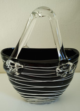 Vintage Murano Laguna glass basket