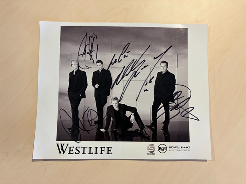 Westlife signed photo sony - signed,