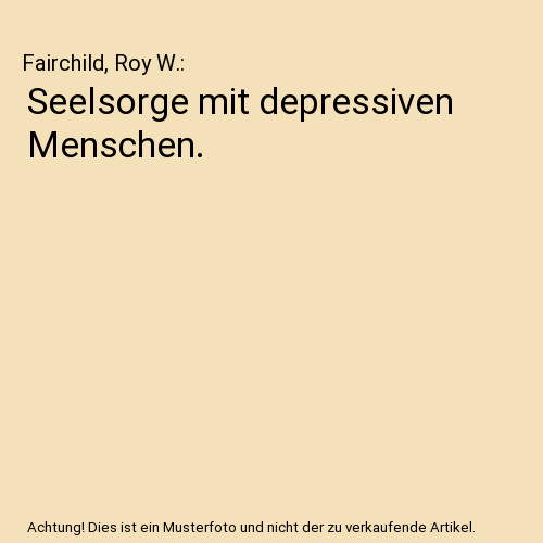 Seelsorge mit depressiven