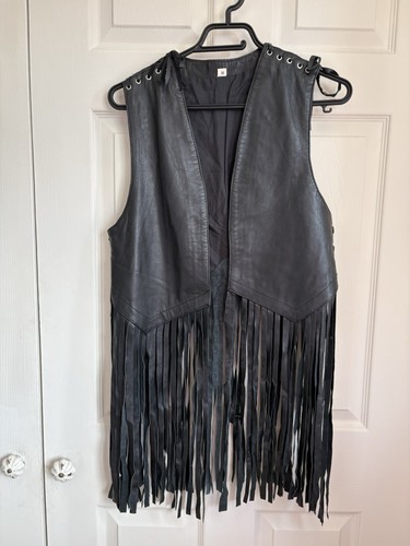 Black leather long - leather,