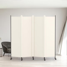 4‑Panel Room Divider Rolling