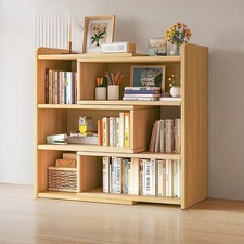 Desktop Storage Rack Bookshelf Table Top Bookcase Organizer Display Shelf UK