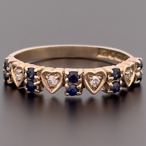9ct yellow gold sapphire - 9ct,