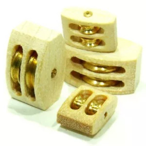 Double block 7mm wooden - double,