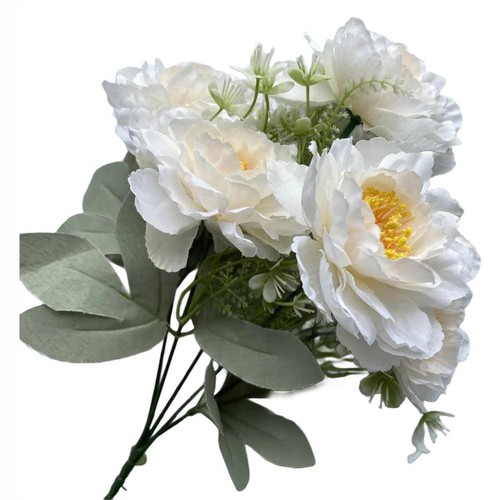Silk peony bouquet for living - silk,