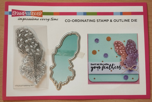Stampendous feather stamp and - stamp,