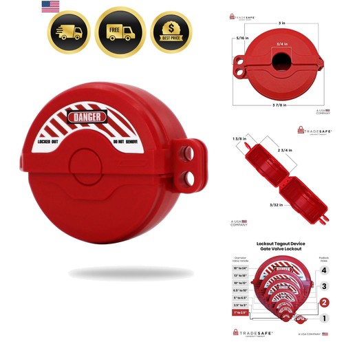 Gate valve lockout red - gate,