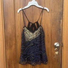 Sparkly Black & Purple Feather