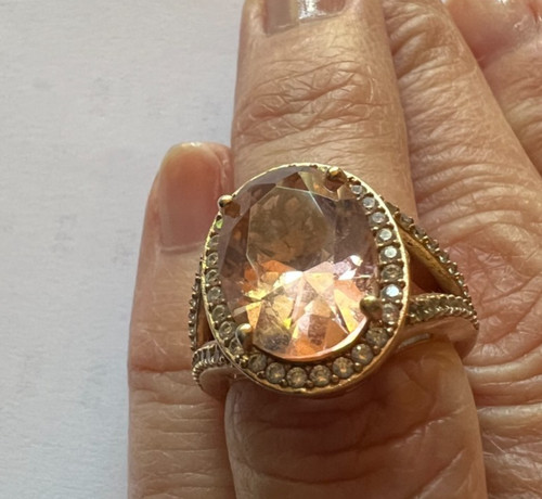 Jtv morganite simulant ring - morganite,