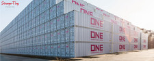 Kato 40ft High Cube Container Set (2) ONE Grey 1:150 Scale, N Scale