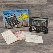 Casio Data Bank & Business Calculator BC-30 Vintage Alpha Keyboard Boxed Manual