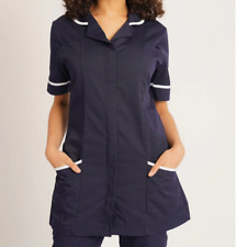 Ladies Nurses Healthcare Tunic Top Dental Doctor Salon Navy Hospitality Uniform