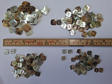 Mother pearl buttons square - of,