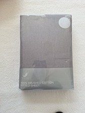 Grey Extra Deep 100% Brushed