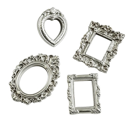 4pcs vintage resin mini photo - 4pcs,