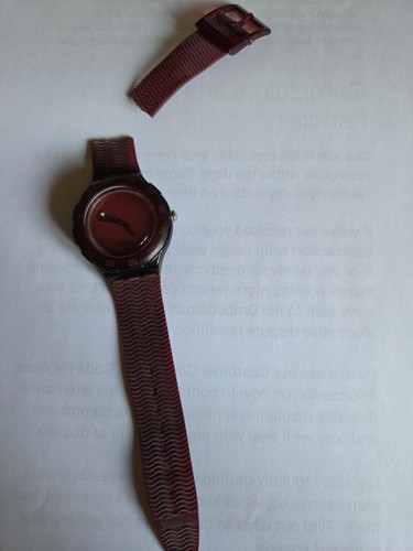 Swatch red wood - , scuba