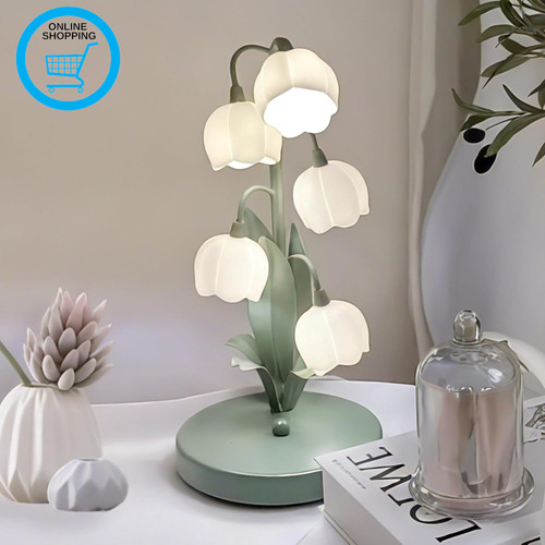Flower table lamp - flower,